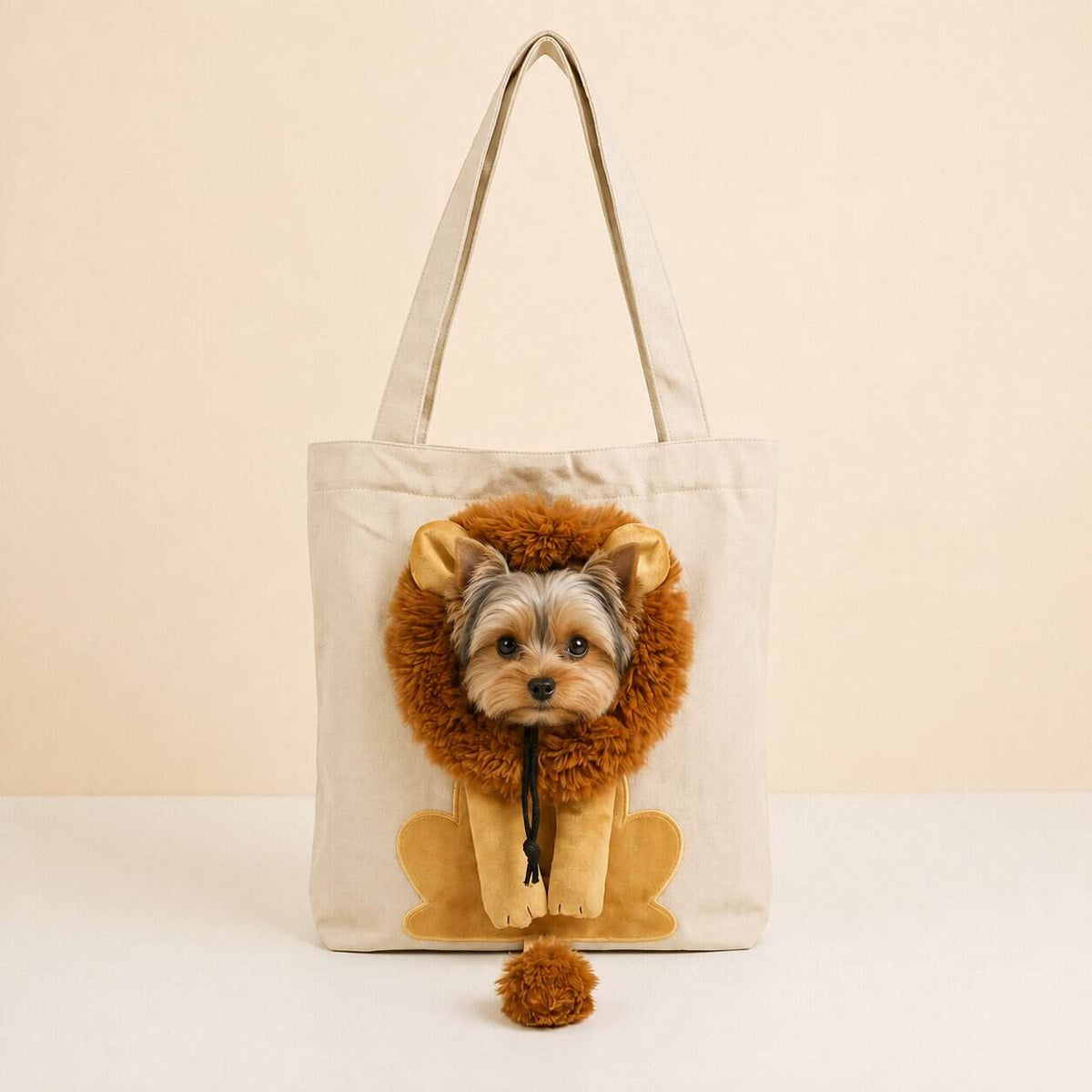 Lion Yorkie Carrier Bag
