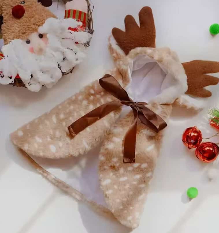 yorkie reindeer costume