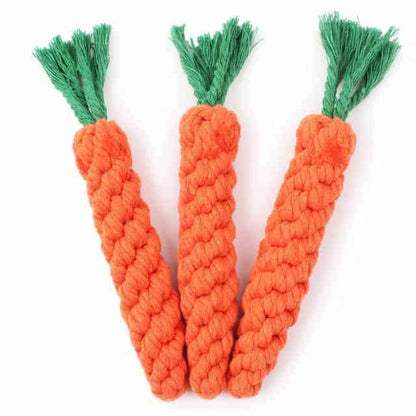 Carrot Rope Yorkie Toy
