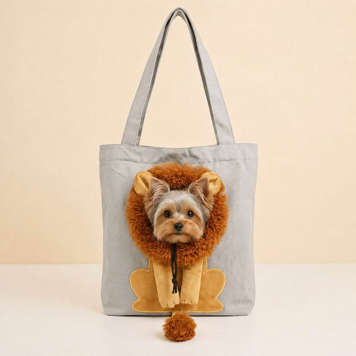 Lion Yorkie Carrier Bag