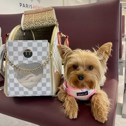 airplane friendly pet carrier yorkshire terrier luxury carrier bag