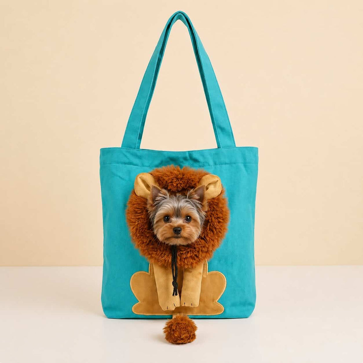 Lion Yorkie Carrier Bag