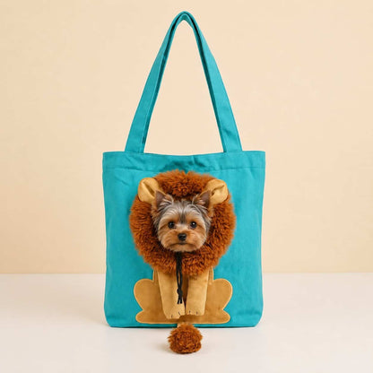 Lion Yorkie Carrier Bag