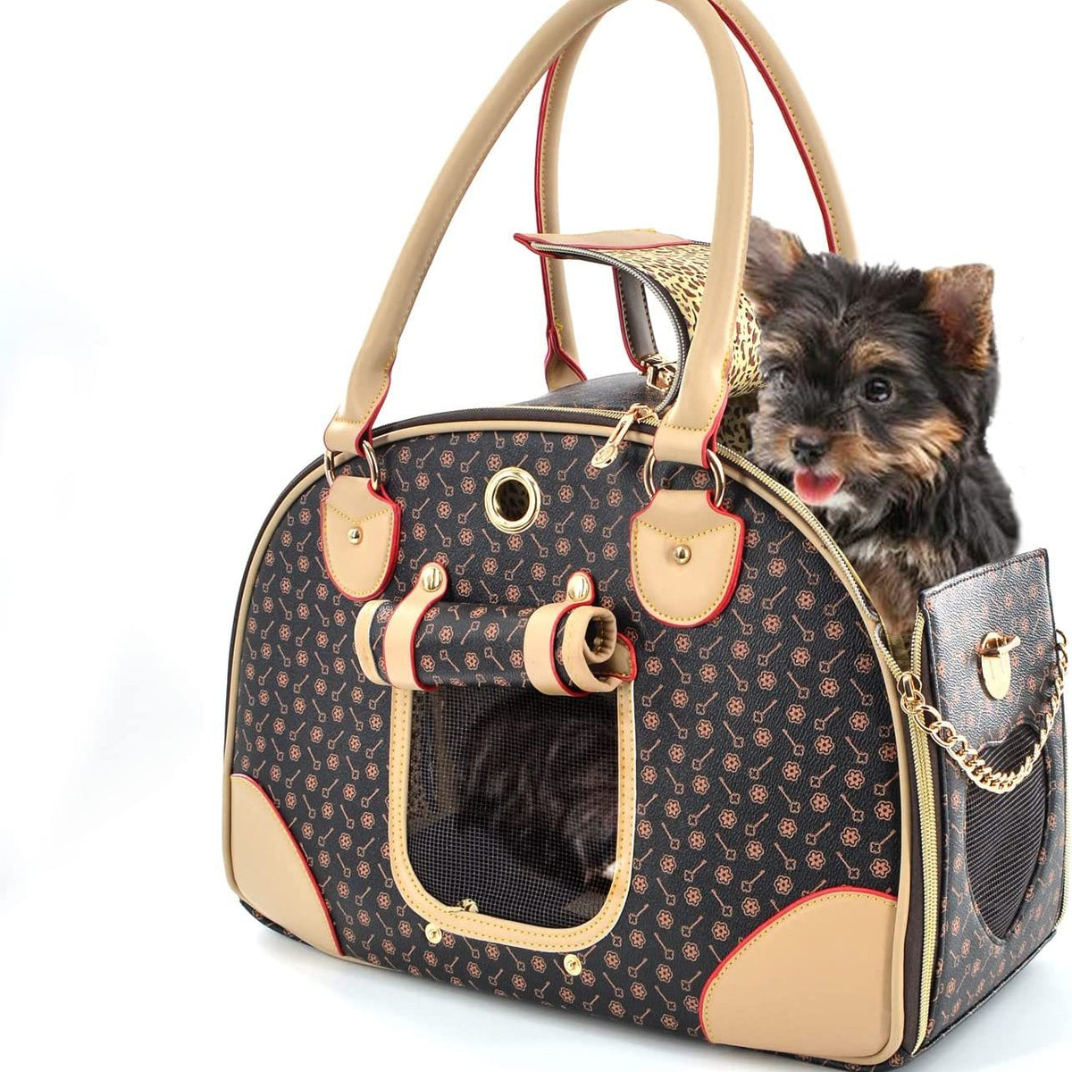 airplane friendly pet carrier yorkshire terrier luxury carrier bag