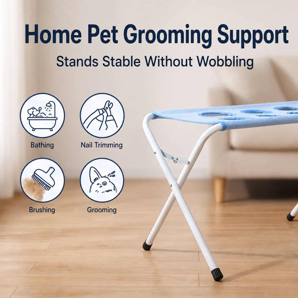 Yorkie Grooming & Bath Stand