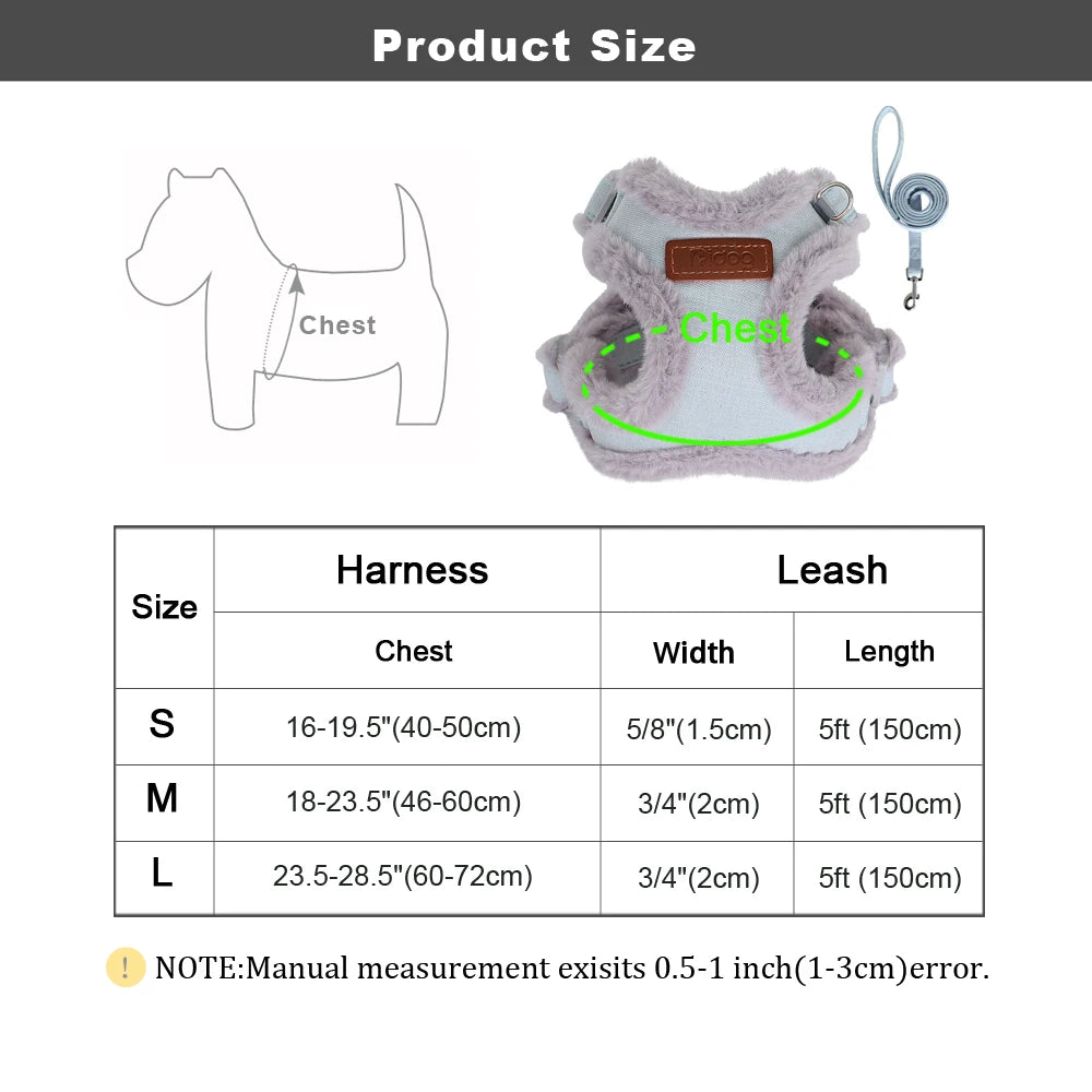 Snuggly Winter Yorkie Harness