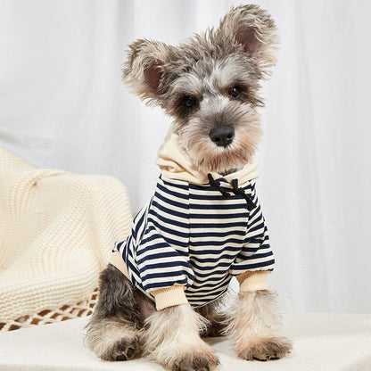 Striped Small Yorkie Hoodie