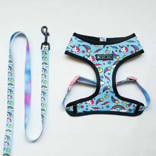 Blue Unicorn Yorkie Harness