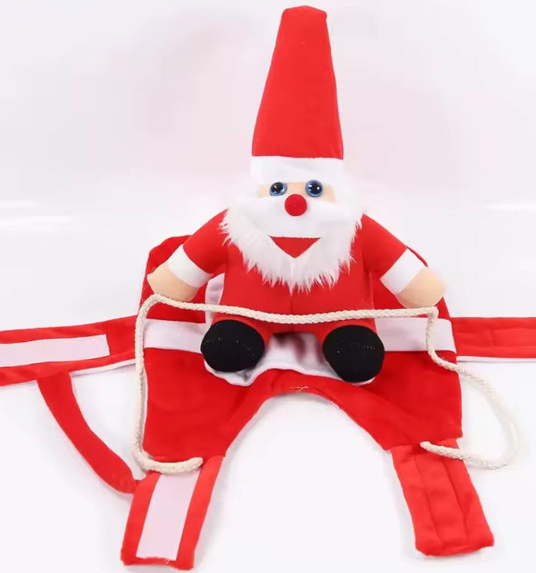 Riding Santa Yorkie Costume 1