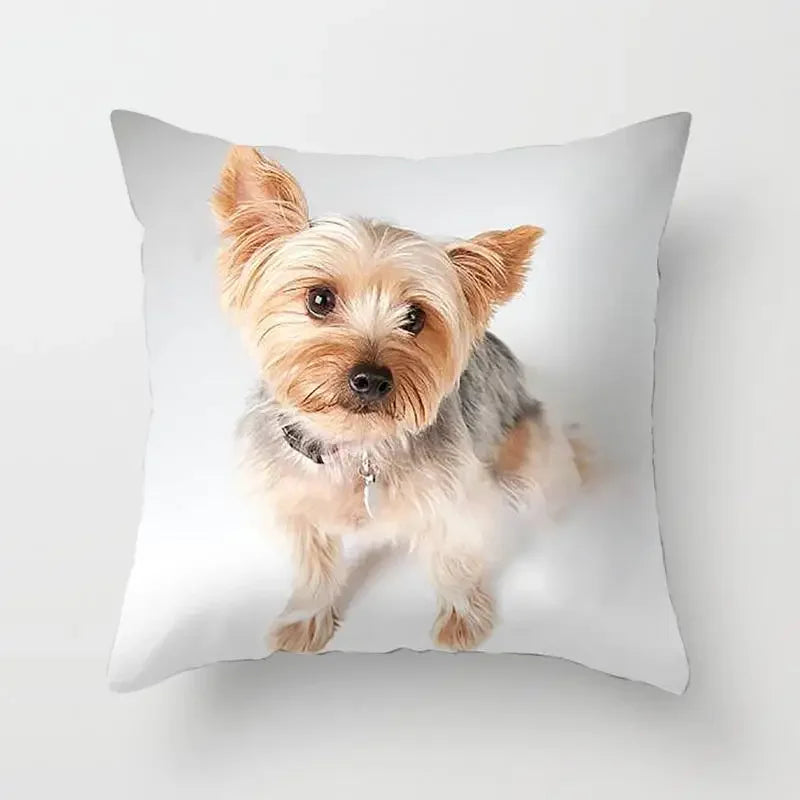 Yorkie Decor Pillow Case