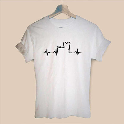 Heartbeat Yorkie T-shirt