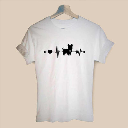 Heartbeat Yorkie T-shirt