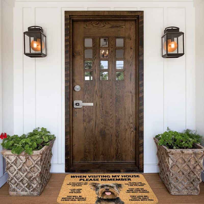 House Rules Yorkie Doormat