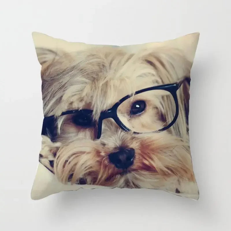Yorkie Decor Pillow Case