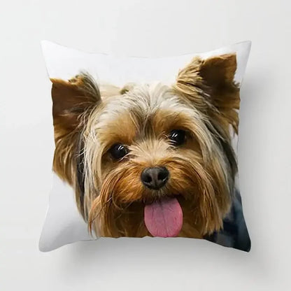 Yorkie Decor Pillow Case