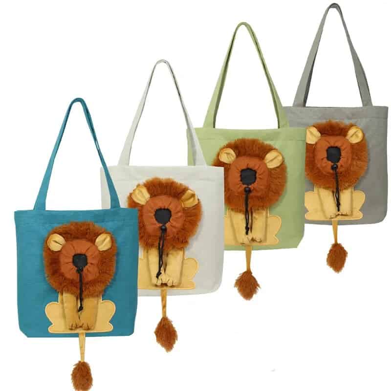 Lion Yorkie Carrier Bag