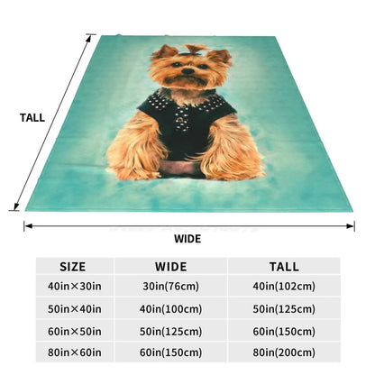 Yorkie Bliss Throw Blanket