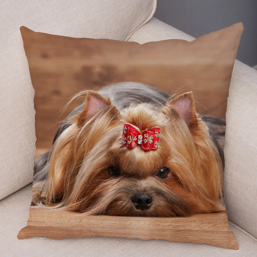 Mini Yorkie Cushion Cover - image 30