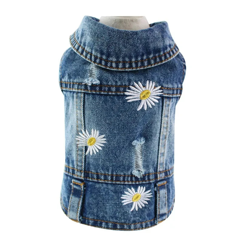 denim yorkshire terrier vest