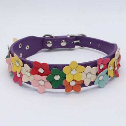 Flowers Yorkshire Terrier Collar