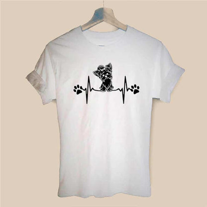 Heartbeat Yorkie T-shirt