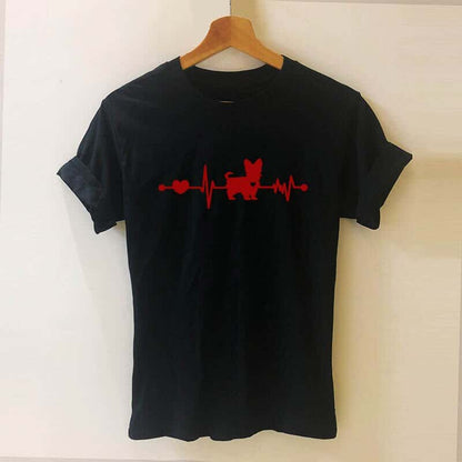 Heartbeat Yorkie T-shirt