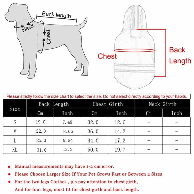 Reflective Safety Yorkie Raincoat