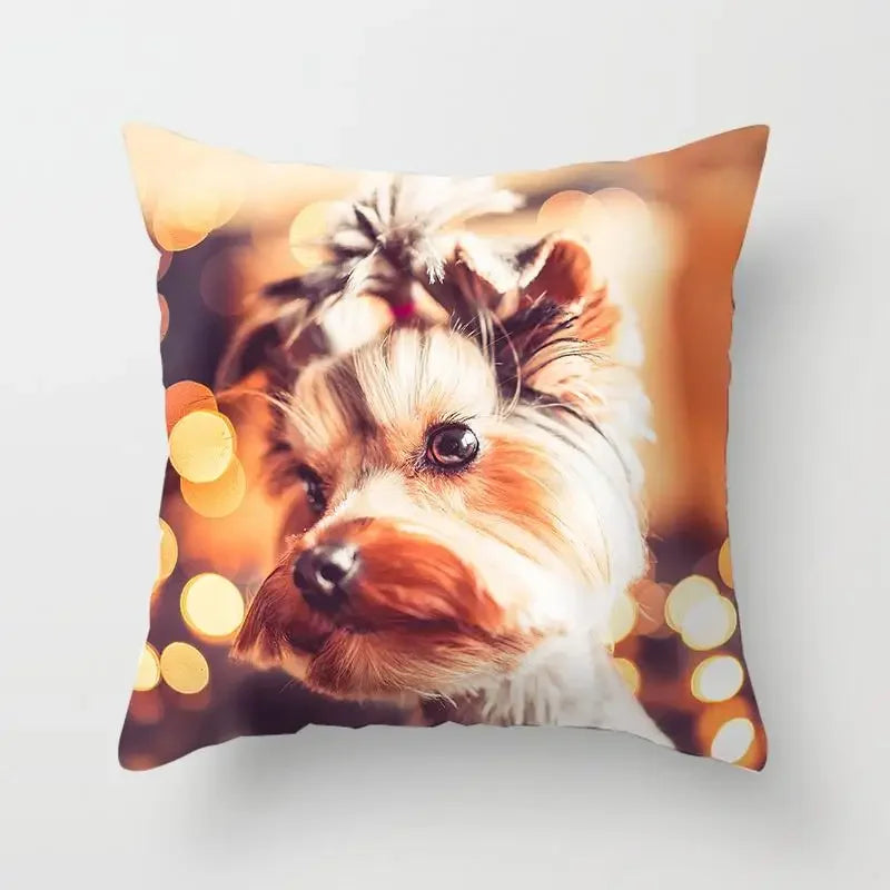 Yorkie Decor Pillow Case