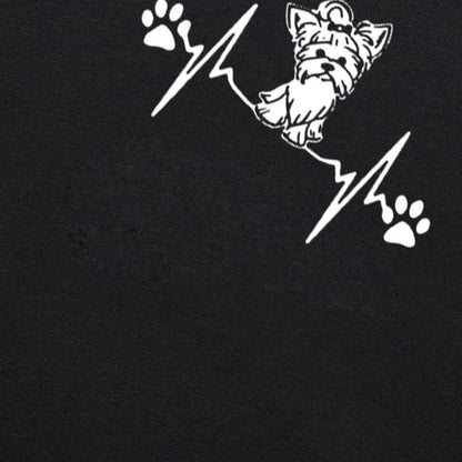 Heartbeat Yorkie T-shirt