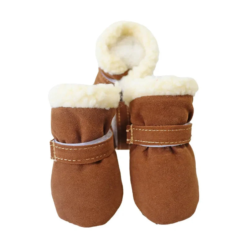 warm yorkie boots brown