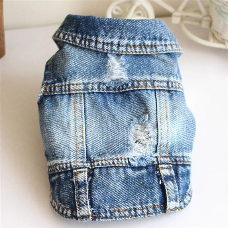 yorkies gram denim yorkshire terrier vest