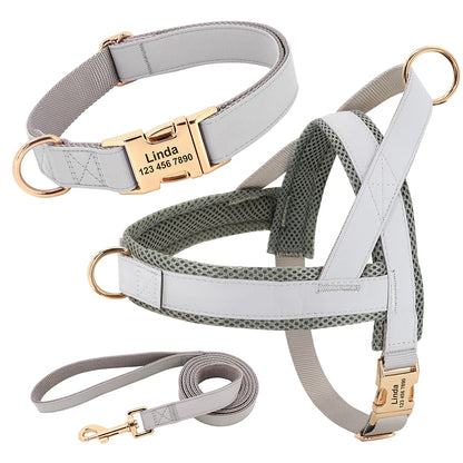 No-Pull Yorkie Harness & Collar