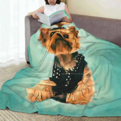 Yorkie Bliss Throw Blanket