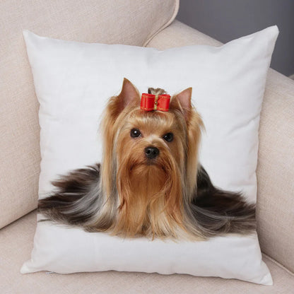 Mini Yorkie Cushion Cover