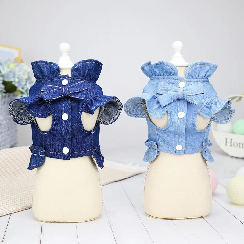 Denim Yorkie Shirt Harness