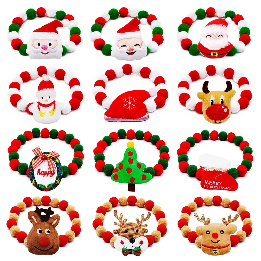 Christmas Yorkie Collar
