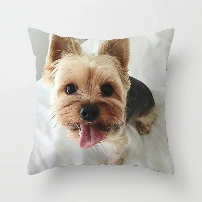 Yorkie Decor Pillow Case