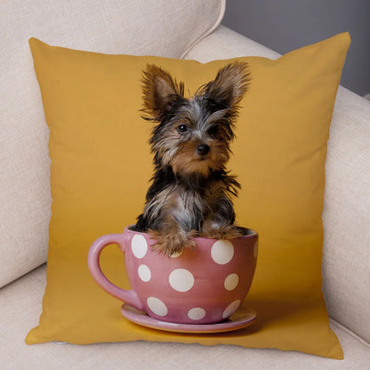 Mini Yorkie Cushion Cover - image 44