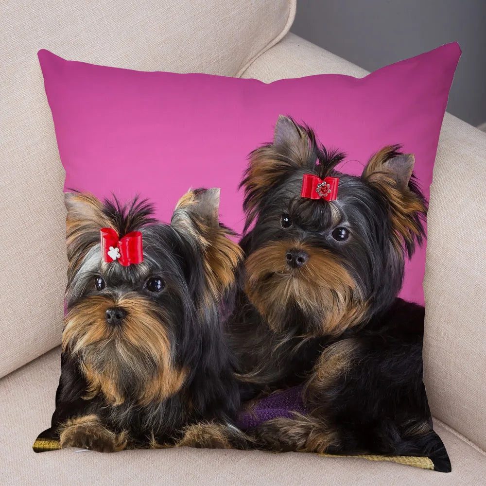 Mini Yorkie Cushion Cover - image 49