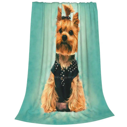 Yorkie Bliss Throw Blanket