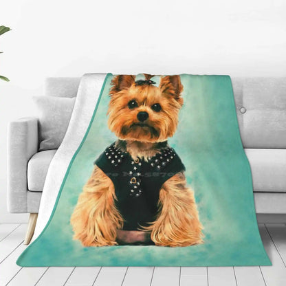 Yorkie Bliss Throw Blanket