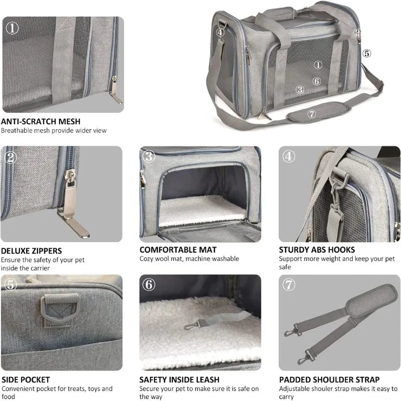 Mesh Yorkie Carrier Bag