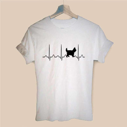 Heartbeat Yorkie T-shirt