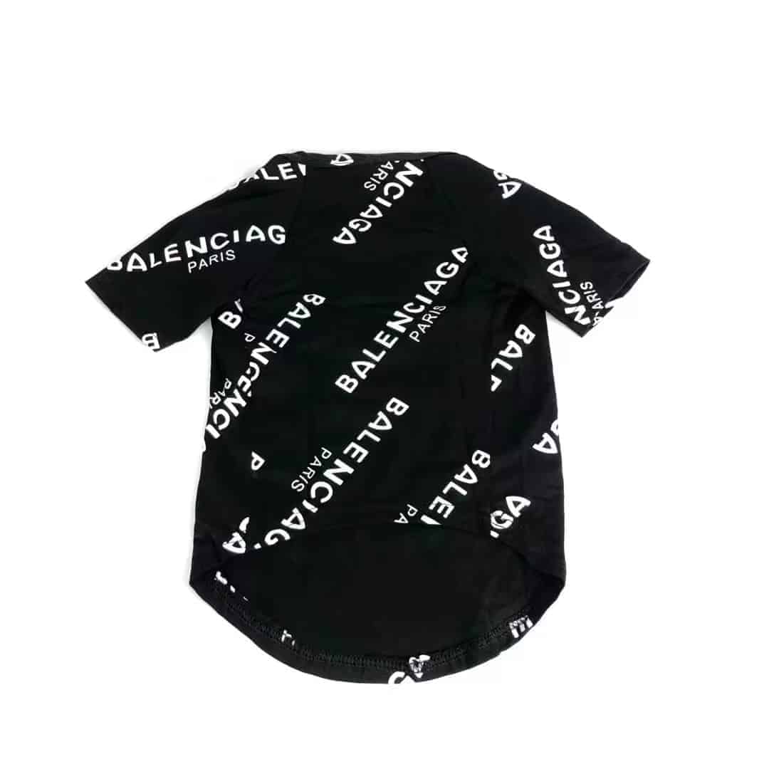 pawenciaga black designer dog t-shirt