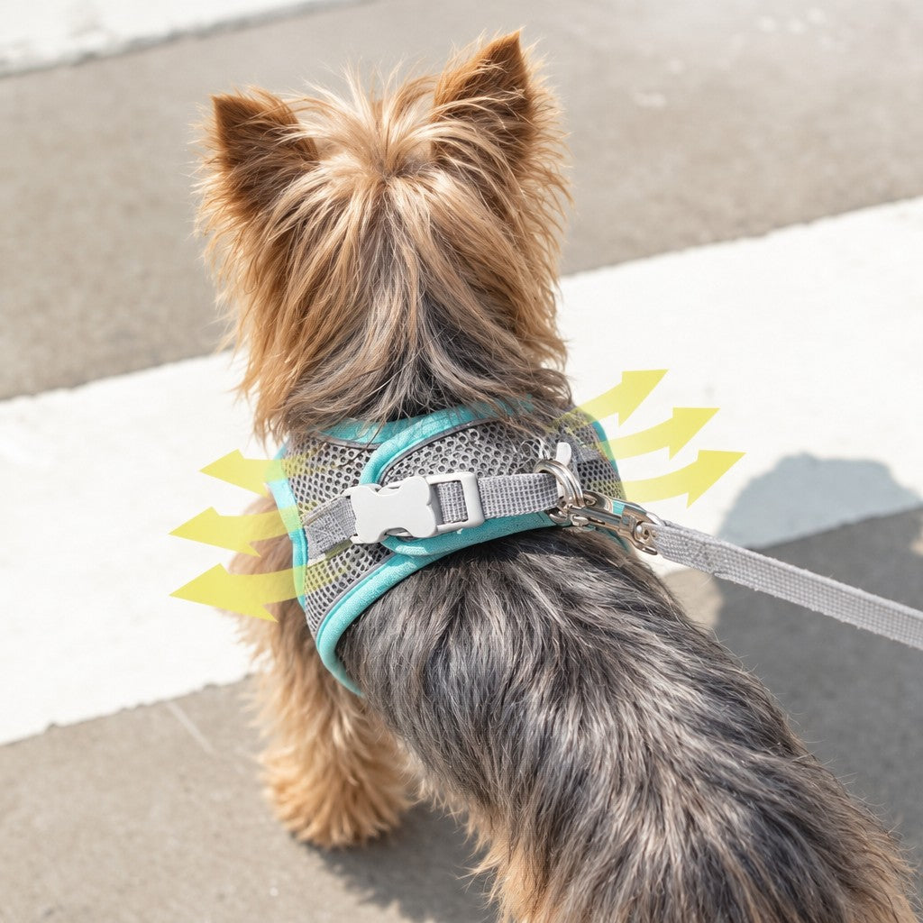 Breathable Mesh Yorkie Harness