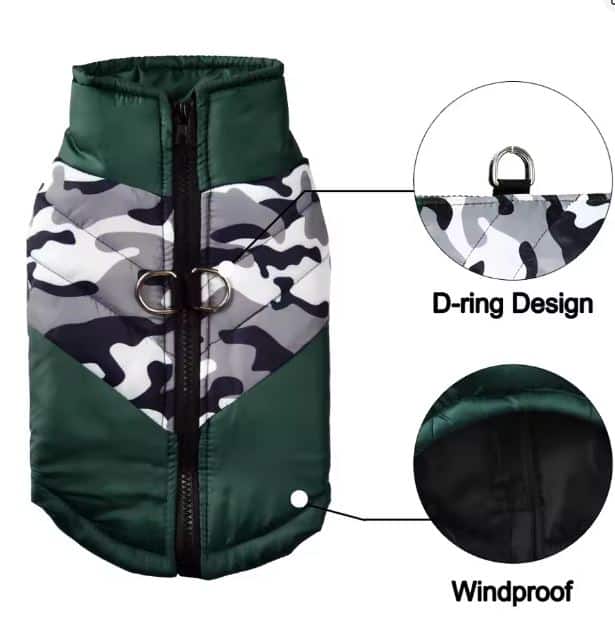 Camo Yorkie Harness Vest