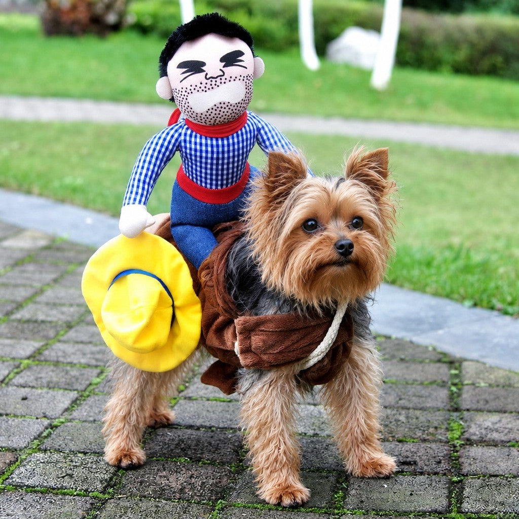 Cowboy Yorkie Halloween Costume