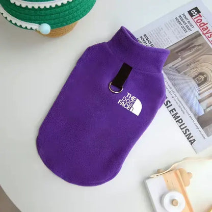 Warm Yorkie Coat Purple