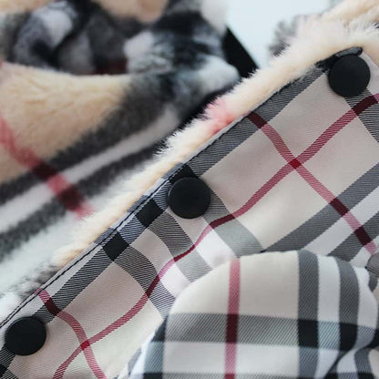 Double Sided Plaid Yorkie Jacket
