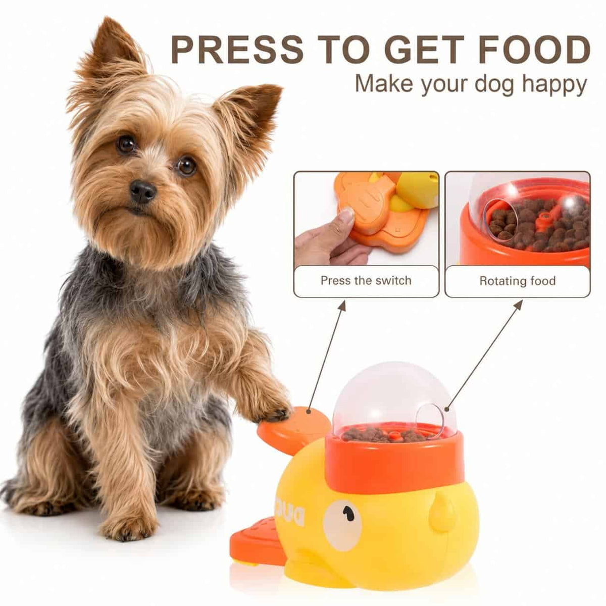 Yorkie Treat & Slow Feeder Toy